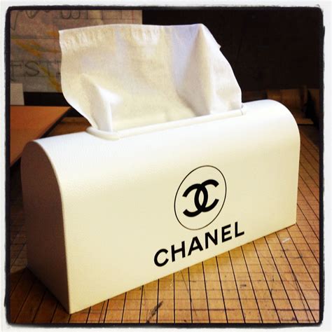 chanel tissue box white.